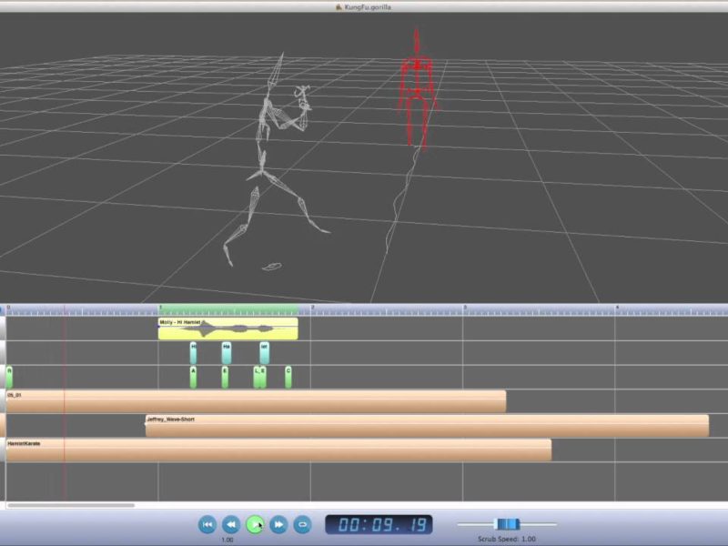 modoとモーション連携するソフト「Gorilla Animation Sequencer」