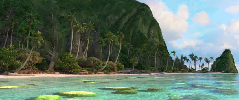 ディズニーが「モアナと伝説の海」の島のデータを公開