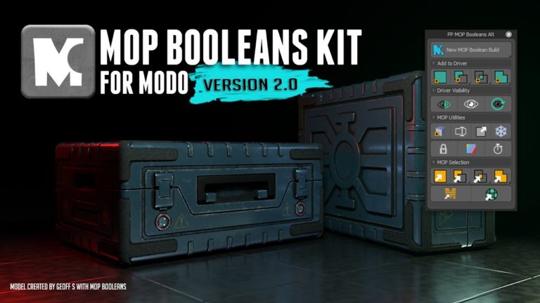 Pushing Points MOP Booleans 2.1 for MODO