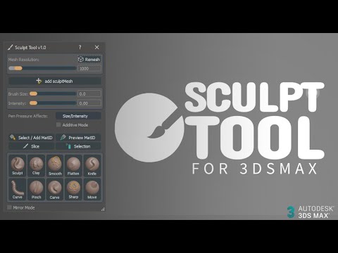 3ds MAX - Sculpt Tool