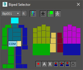Compact Biped Selector for 3ds Max